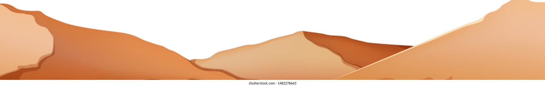 Natural environment lanscape scene illustration