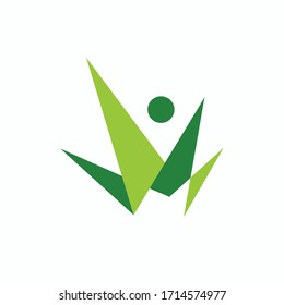 natural family vector logo template
