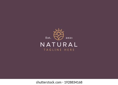Natural Farm Agricultural Creative Logo Template