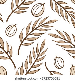 Natural Fiber Elements concept as A seamless vector design made of natural fibers symbolizing eco friendliness and a Zero Waste New Year 2026. The camera focuses on the textures and earthy tones creating a warm atmosphere for infographics. in Photo Stock Concept , copy space for advertisement or banner with Photo Realistic as high Quality Detail --ar 7:2