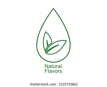 Natural Flavors Icon Vector Illustration