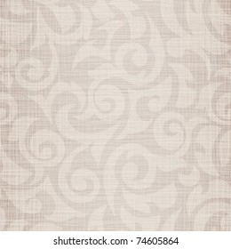 Natural flax with monogram drawing