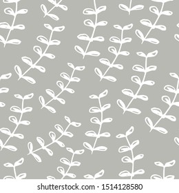 Natural floral farmhouse style seamless patterns for kitchenware and homeware, fabric and stationery design and decoration