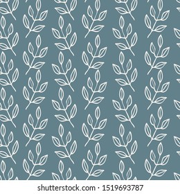 Natural floral farmhouse style seamless patterns for kitchenware and homeware, fabric and stationery design and decoration