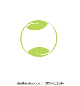 Natural floral green leaf environment logo and symbols vector illustration design.