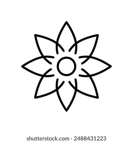 natural floral logo simple illustration vector art