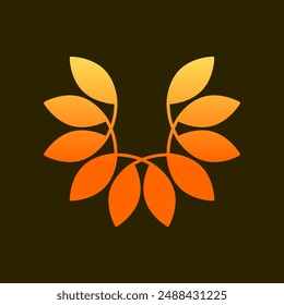 natural floral logo simple illustration vector art