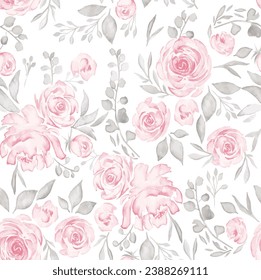 natural floral seamless pattern with chrysanthemum flowers in full bloom in pastel tones.textile and digital , wallpaper, bedding vector design.