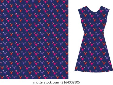 Natural Floral seamless pattern, wild flower pattern design