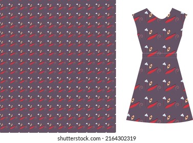 Natural Floral seamless pattern, wild flower pattern design