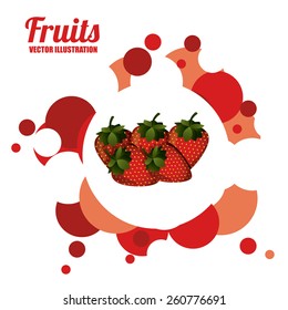 Natural Food design, vector illustration