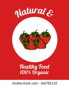 Natural Food design, vector illustration