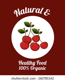 Natural Food design, vector illustration