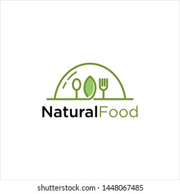 Natural Food Green Logo Stock Design