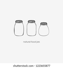 natural food jars
jars vector
food jars