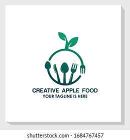 plantilla de logotipo de alimentos naturales vectorial, restaurante, logo de concepto de alimentos vectorial