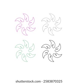 Natural Food Sign Symbol Logo VECTOR