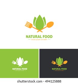 Natural Food Vector Icons, Logos, Sign, Symbol Template