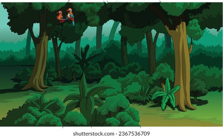 bosque natural, fondo forestal natural y ave