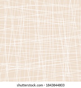 Natural French Linen Texture Background and Cover. Old Ecru Flax Fibre Seamless Pattern.