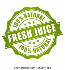 Natural Fresh Juice Label