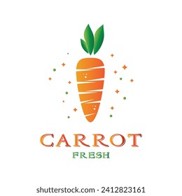 Natural and fresh logo carrots