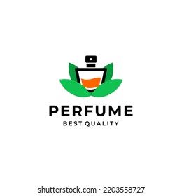 Natural fresh perfume logo design 