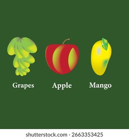 Os logótipos naturais das frutas .