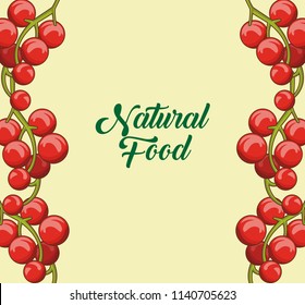 Natural fruits frame