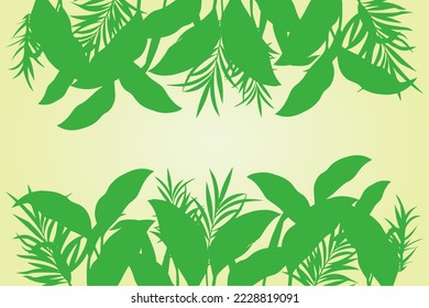 Natural garden shape vector great for poster design decoration.