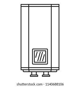 Natural gas boiler icon. Outline illustration of natural gas boiler vector icon for web design isolated on white background