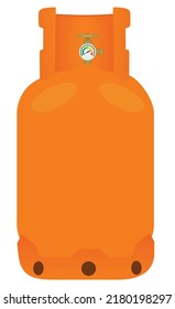 Natural Gas Bottle Container. Vector