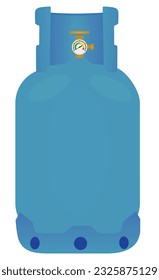 Natural gas bottle container. vector