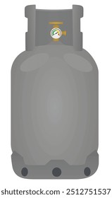Natural gas bottle container. vector