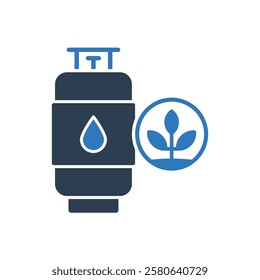 Natural Gas Cylinder Icon Sign Symbol