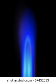 Natural Gas Flame, Editable Vector Illustration.