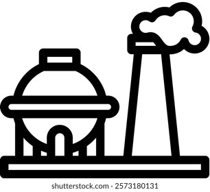 Natural Gas Icon Element For Design And Vector