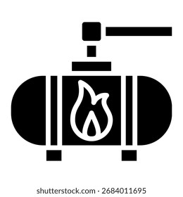 Erdgas-Icon-Element für Design und Vektor