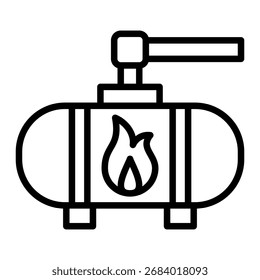 Elemento De Icono De Gas Natural Para Diseño Y Vector