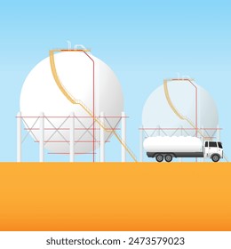 natural gas storage tank, tank farm