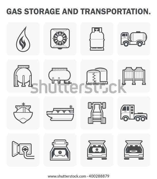 Natural gas storage tank and transportation
vector icon. Including flame, refuel, truck and tanker. Natural gas
divided to NGV and CNG for vehicle, Lpg for cooking, Lng for
transport via LNG
tanker.