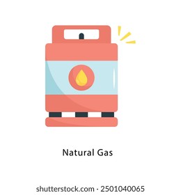 Natural Gas Vector Flat Icon Design illustration Symbol on White background EPS 10 File