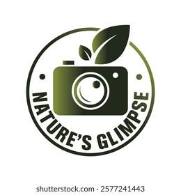 Natural Glimpse logo art with gradient color