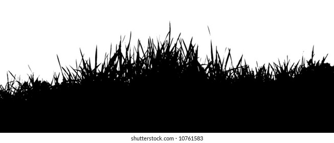 natural grass vector silhouette