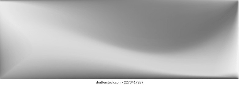 Natural Gray Horizontal Lines Backdrop. Monochromatic  Water Original Background. Silver Blurred Texture Illustration. Blank Alluminium Wavy Gradient Mesh. Metallic Wavy Gradient Mesh.