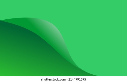 natural green background with curved pattern. suitable for nature theme banner