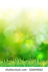natural green background with selective focus