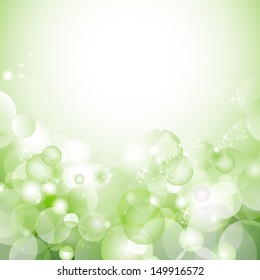 Natural Green Background - Vector illustration, Graphic Design Useful For Your Design