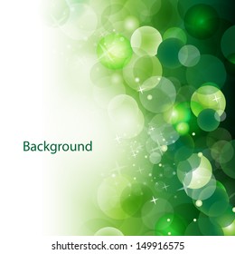 Natural Green Background - Vector illustration, Graphic Design Useful For Your Design