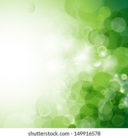 Natural Green Background - Vector illustration, Graphic Design Useful For Your Design